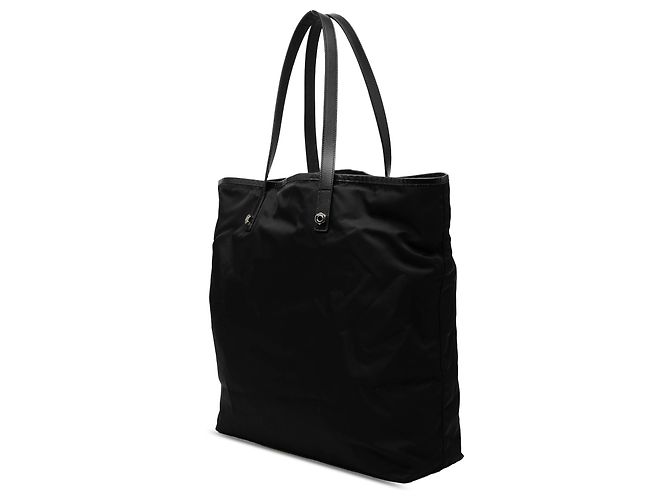 Prada Black Tessuto Skull Tote Schwarz - vista 2