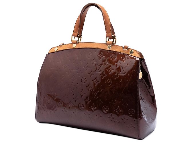 Louis Vuitton Red Monogram Vernis Brea GM Rosso Bordò - vista 2