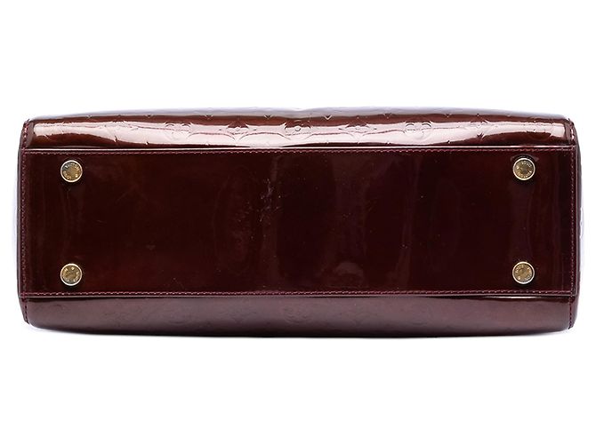 Louis Vuitton Red Monogram Vernis Brea GM Rosso Bordò - vista 3