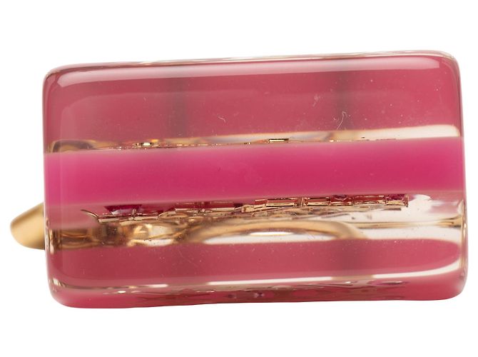 Portachiavi e charm per borsa Louis Vuitton Pink Resin Speedy Inclusion - vista 3
