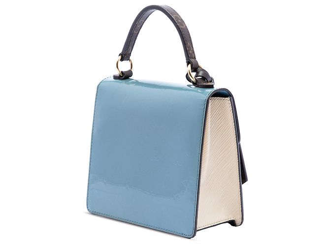 Louis Vuitton Blue Monogram Vernis Spring Street Blu chiaro - vista 2