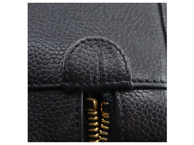 Vanity Beauty Case Chanel Black CC Caviar Nero - vista 9