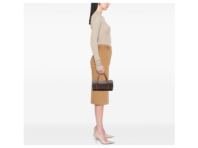 Louis Vuitton Marrone Monogram Papillon 26 - vista 7