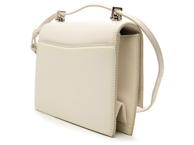 Borsa a tracolla Babylone in piccola pelle bianca Saint Laurent Bianco Crudo - vista 2