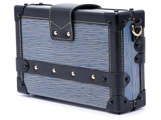 Louis Vuitton Blue Epi Denim Petite Malle - vista 2
