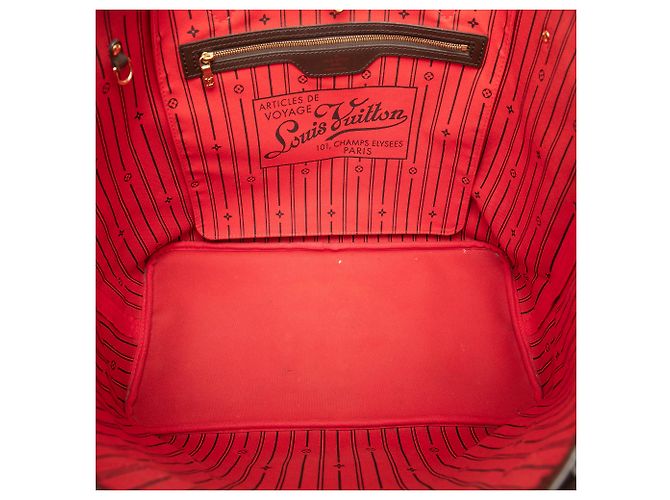 Louis Vuitton Marrone Damier Ebene Neverfull GM - vista 4