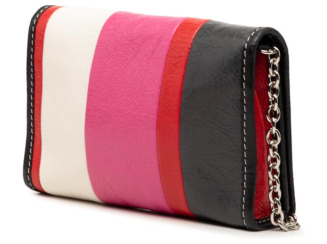 Borsa a tracolla Bazar in agnello rosa Balenciaga - vista 2