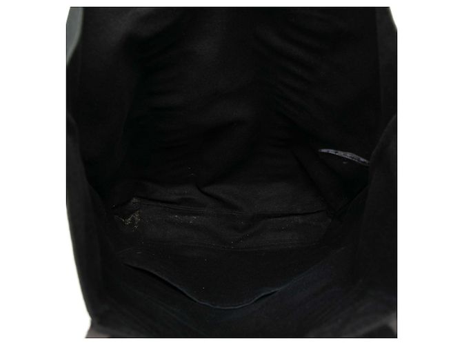 Hermès Black Toile Fourre Tout Cabas Nero - vista 4