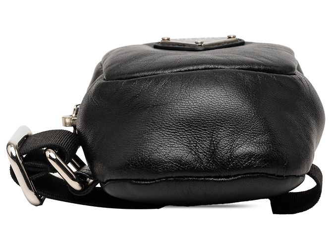 Prada Black Mini Leather Arm Pouch - view 3
