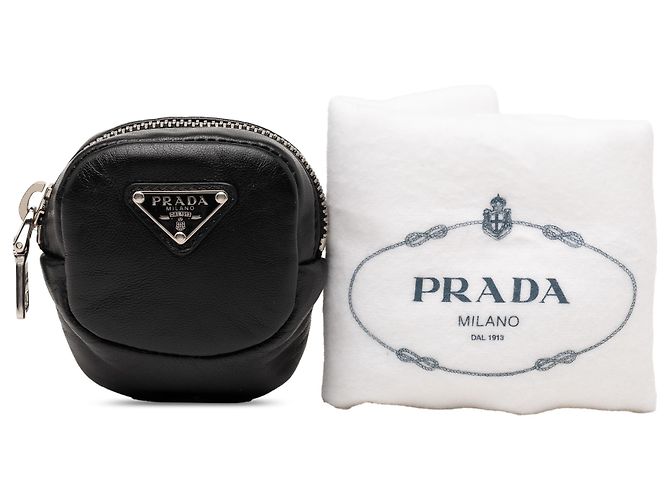 Prada Black Mini Leather Arm Pouch - view 7