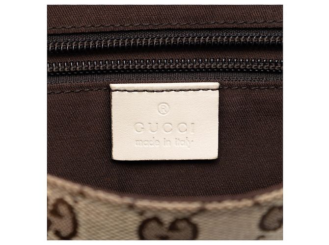 Borsa a tracolla Gucci in tela GG beige - vista 5