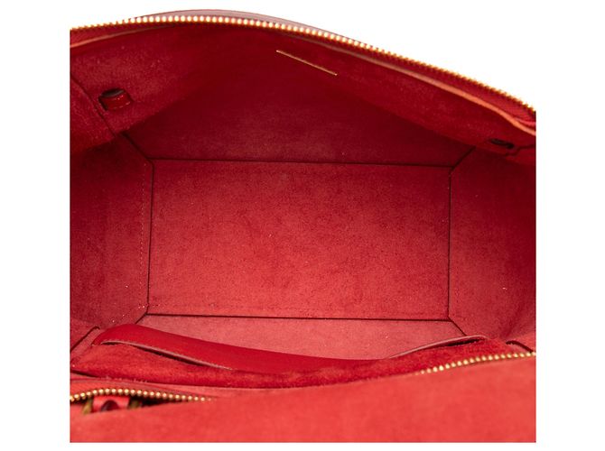 Belt Bag Céline Borsa Belt in pelle di vitello micro granulata rossa Celine Rosso - vista 4