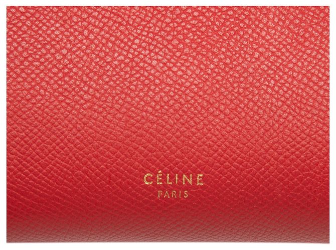 Belt Bag Céline Borsa Belt in pelle di vitello micro granulata rossa Celine Rosso - vista 5