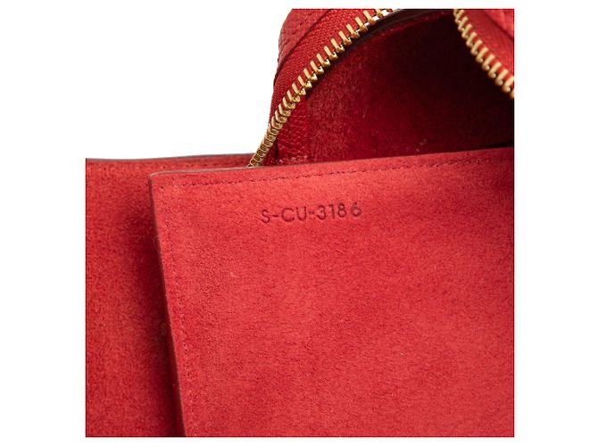 Belt Bag Céline Borsa Belt in pelle di vitello micro granulata rossa Celine Rosso - vista 6