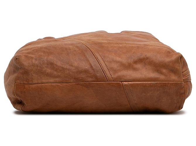 Marni Brauner Leder-Tote mit Fronttasche - Ansicht 3