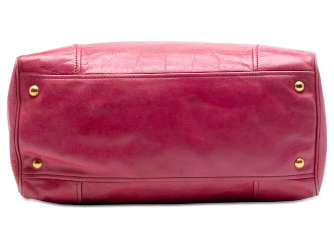 Borsa Prada Pink Vitello Shine Rosa - vista 3