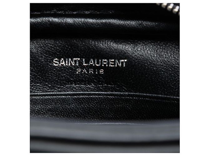 Borsa a tracolla Love Blogger in nappa ricamata nera Saint Laurent Mini Nero - vista 5