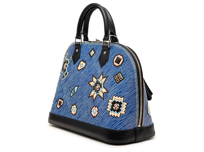 Louis Vuitton Blue Epi Denim Aztec Alma PM - vista 2