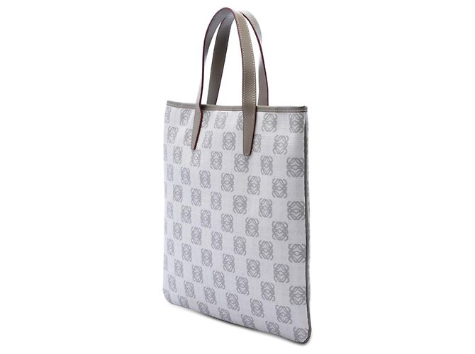 LOEWE Tote aus beschichteter Canvas mit Anagram-Motiv in Grau Braun - Ansicht 2