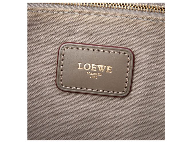 LOEWE Tote aus beschichteter Canvas mit Anagram-Motiv in Grau Braun - Ansicht 5