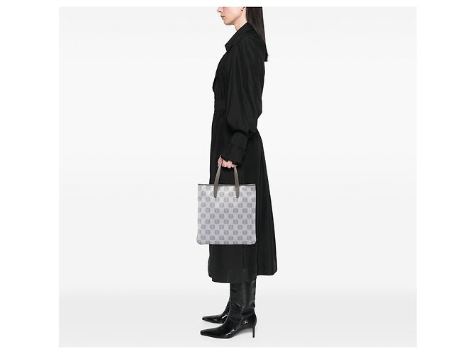LOEWE Tote aus beschichteter Canvas mit Anagram-Motiv in Grau Braun - Ansicht 6