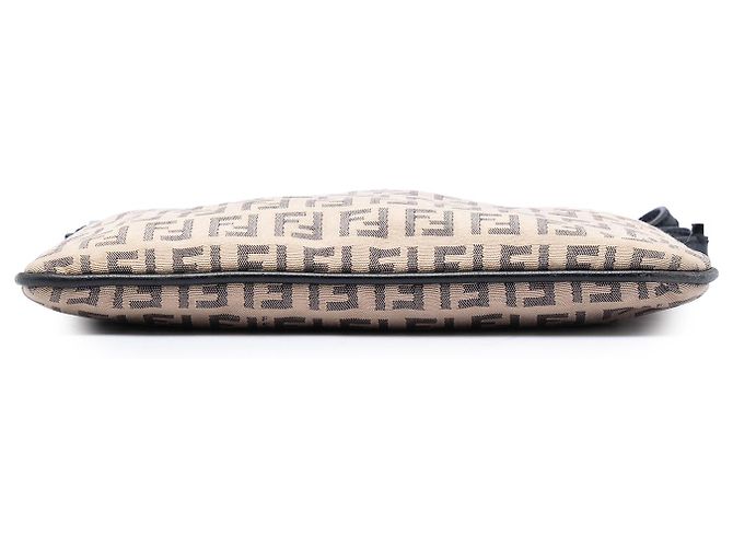Fendi Beige Zucchino Canvas Crossbody - vista 3
