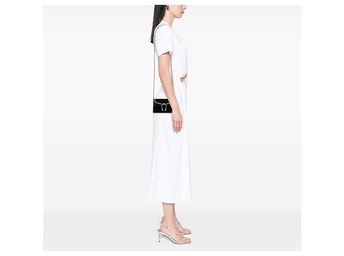 Gucci Dionysus Mini Borsa a Tracolla in Velluto Nero con Cristalli - vista 7