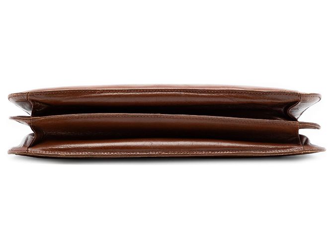 Borsa a tracolla Prada Brown Goatskin Madras Swing Chain Marrone - vista 3