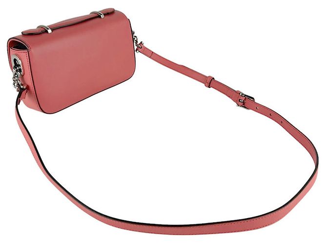 Bolsa de ombro em couro rosa Gucci - vista 10
