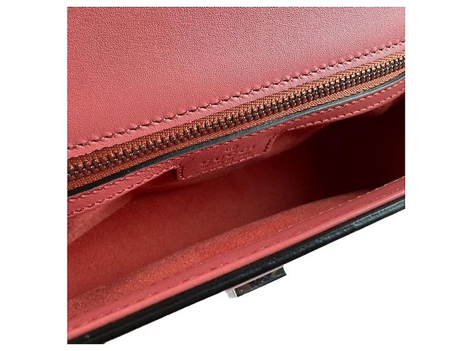 Bolsa de ombro em couro rosa Gucci - vista 5