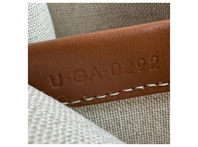 Céline Borsa Cabas Thais Small di Celine Marrone Bianco Rosso - vista 14