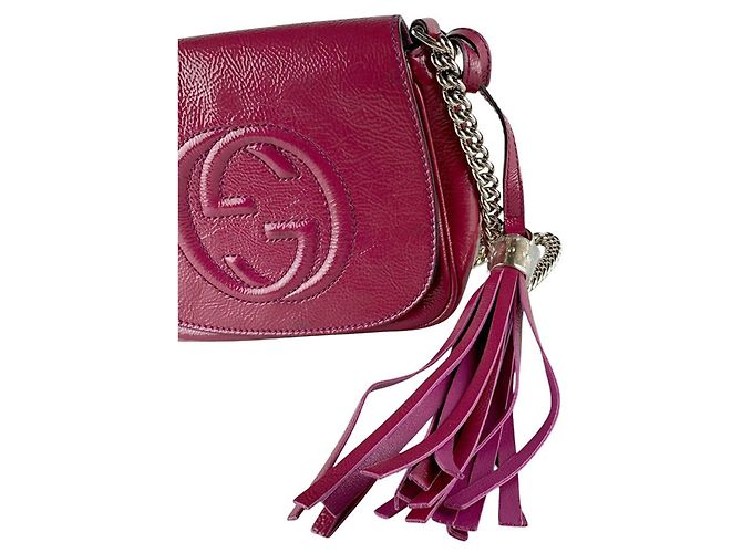 Borsa a tracolla Gucci SOHO Rosa - vista 11