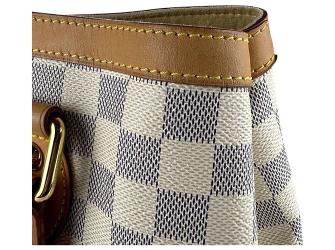 Borsa Louis Vuitton Damier Azur Hampstead PM Crudo - vista 7