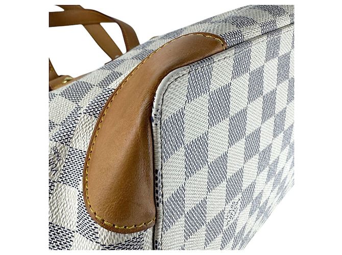 Borsa Louis Vuitton Damier Azur Hampstead PM Crudo - vista 8