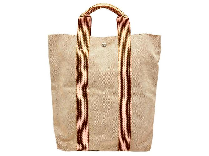 Hermès Hermes Fourre-Tout Cabas Tote Bag Arancione - vista 2