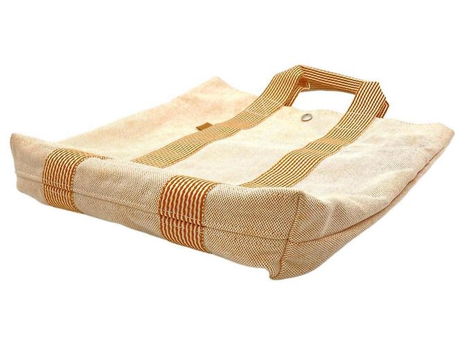 Hermès Hermes Fourre-Tout Cabas Tote Bag Arancione - vista 4