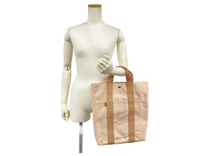 Hermès Hermes Fourre-Tout Cabas Tote Bag Arancione - vista 7