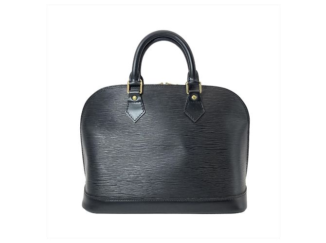 Borsa Alma Louis Vuitton in pelle Epi Nero - vista 2