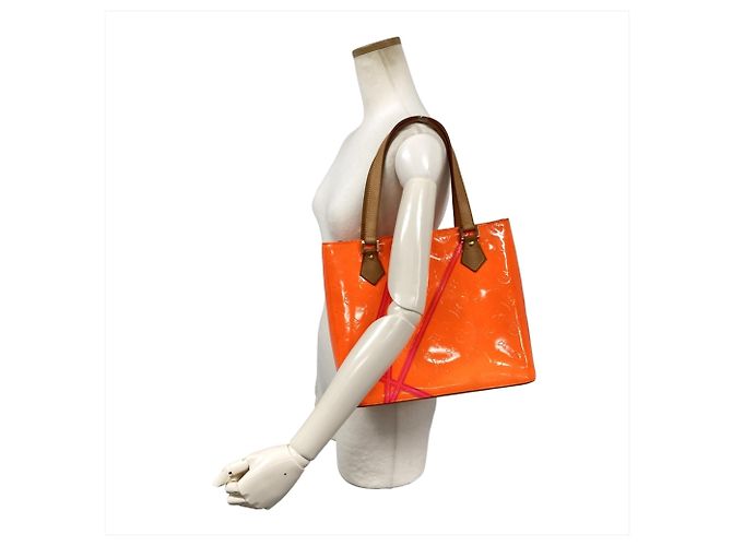 Borsa Tote Louis Vuitton Houston Arancione - vista 4