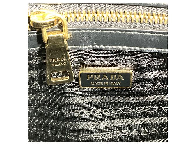 Borsa a tracolla in pelle Saffiano Prada Nero - vista 6