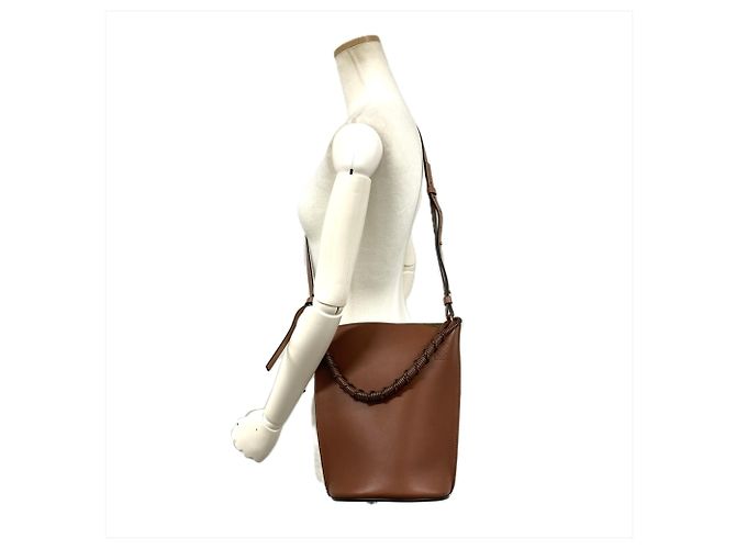 Loewe Gate Bucket Schultertasche Braun - Ansicht 9