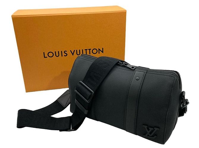 Borsa a tracolla Louis Vuitton City Keepall Nero - vista 9