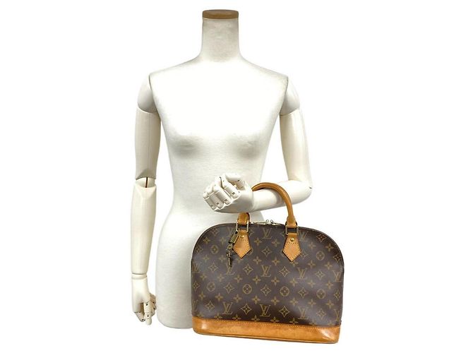 Borsa Louis Vuitton Alma Marrone - vista 9
