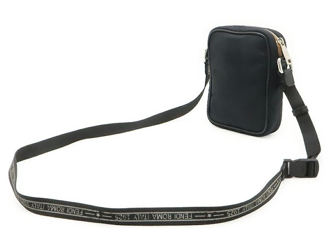 Borsa a Spalla Fendi Pequin Nero - vista 3