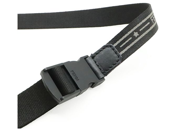 Borsa a Spalla Fendi Pequin Nero - vista 6
