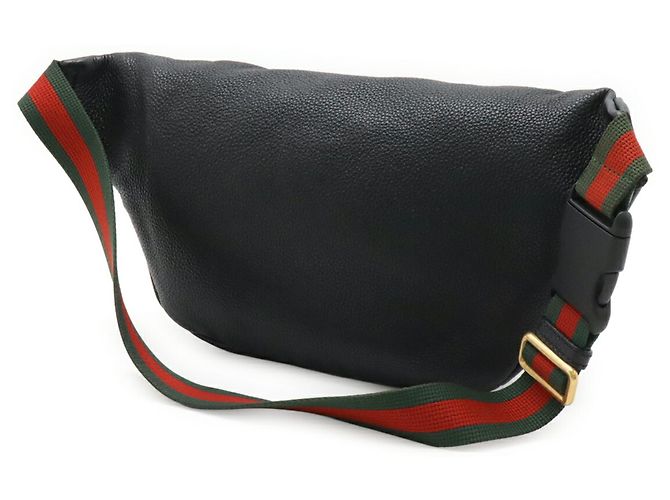 Borsa a tracolla Gucci Print Sherry Line Nero Rosso Verde - vista 3