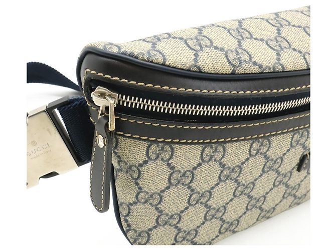 Pochette Gucci GG Imprimé Blu Navy - vista 7