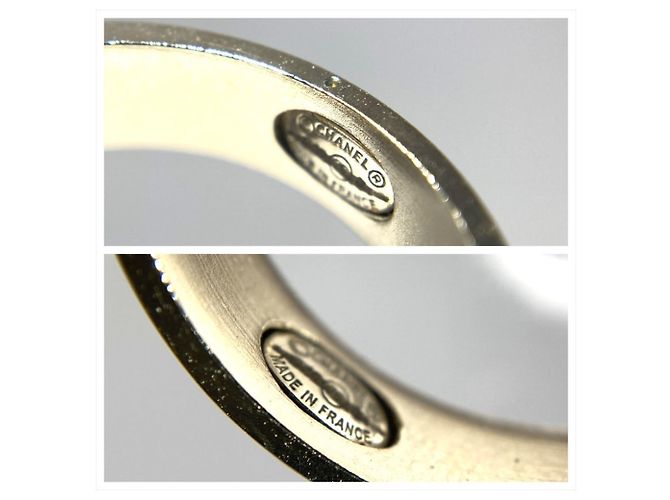 Anello a fascia Chanel Coco Mark con strass - vista 6