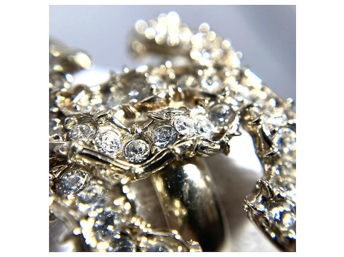Anello a fascia Chanel Coco Mark con strass - vista 7