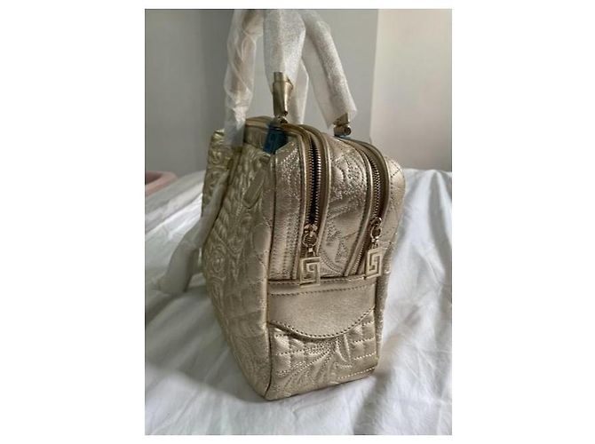 Borsa Tote Trapuntata Versace Medusa D'oro - vista 5